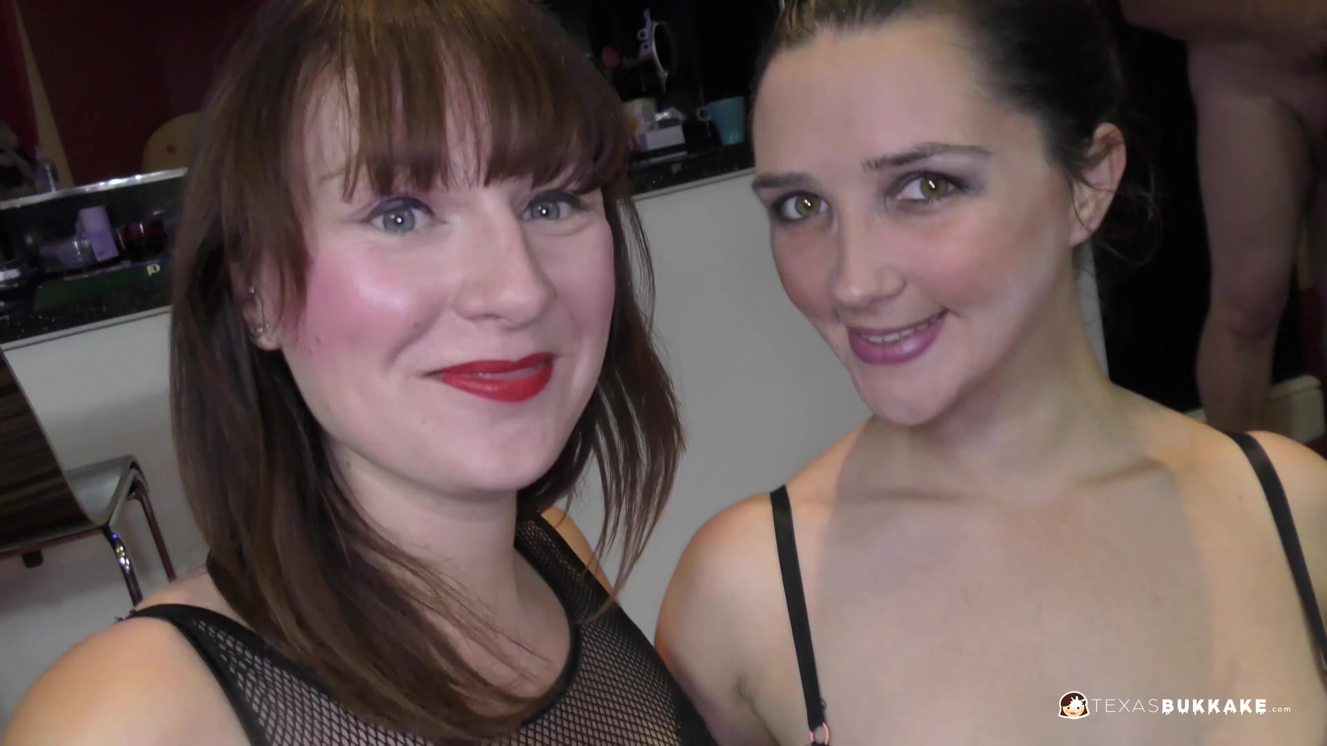 Cherri and Pixiee bukkake party facials